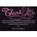 Chalkboard Style Thank You Card - Custom Colors