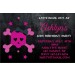 Pink Skull Grunge Gothic Emo Punk Invitation