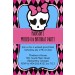 Monster High Inspired Girly Skull Invitation