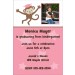 Graduation Monkey Photo Invitation - Pink