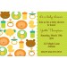 Baby Icons Baby Shower Invitation