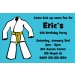 Karate TaeKwanDo Martial Arts Invitation - ALL COLORS