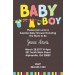 Baby Boy Clothes Baby Shower Invitation