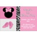 Girly Mouse Invitation (Similar to Minnie Mouse)