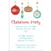 Retro Ornaments Christmas Holiday Card Party Invitation