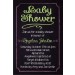 Baby Shower Chalkboard Style Invitation - Custom Colors