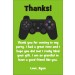 Playstation Xbox Video Game Thank You Card