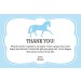 Horse Thank You Card - Custom Color