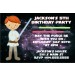 Star Wars Inspired Jedi Invitation -Red Hair