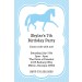Horse Birthday Party Invitation - Custom Color