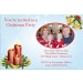 Christmas Candles Holiday Card Party Invitation - PHOTO