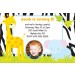 Jungle Fun Photo Invitation  - Giraffe and Elephant