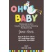 Oh Baby Stork Baby Shower Invitation