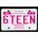 Sweet 16 License Plate Birthday Invitation - Magenta