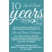 Blissful Years Wedding Anniversary Invitation - Any Year