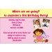 Dora the Explorer Photo Invitations