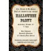 Black Spider Web Halloween Party Invitation