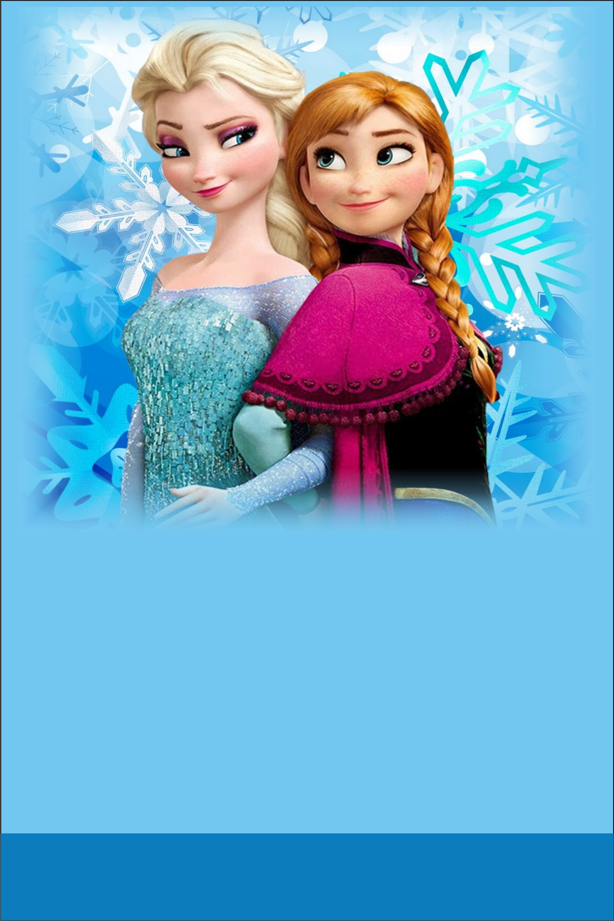 Frozen Elsa and Anna VIP Pass Invitation with Lanyard Personalized