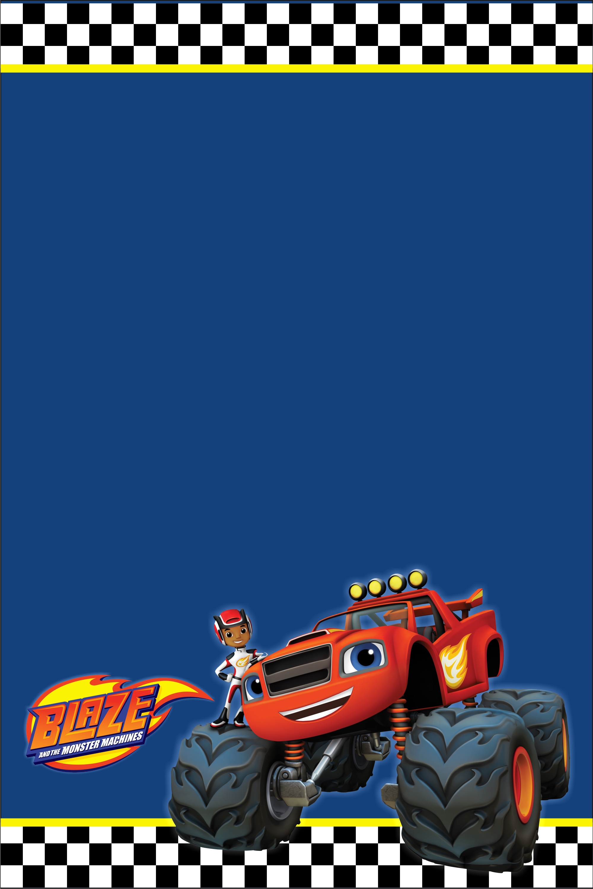 Edit Blaze And The Monster Machines Invitations Blaze And The Monster 