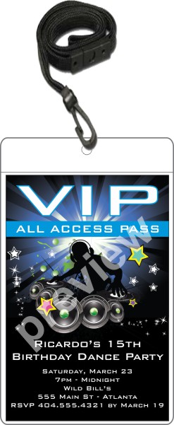 VIP Pass Invitation