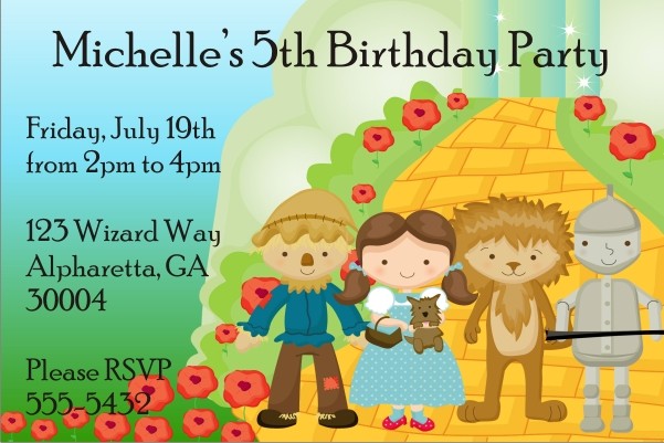 Wizard of Oz Invitation - Not In Kansas Anymore
