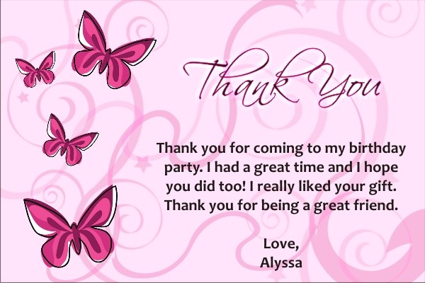 Butterfly Thank You Cards