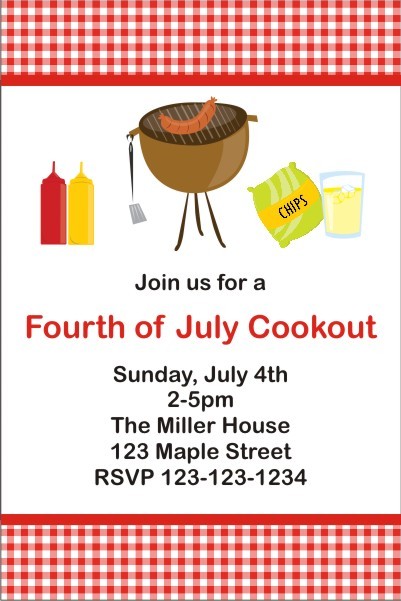 BBQ Cookout Invitation