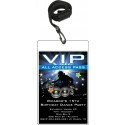 Nightclub DJ Dance Party VIP Pass Invitation w Lanyard - Blue