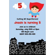Superhero Birthday Invitation 3