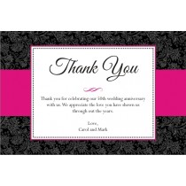 Sophisticated Floral Thank You Card