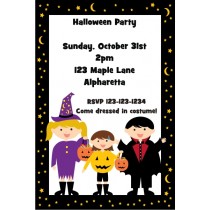 Kids in Costume Halloween Party Invitation