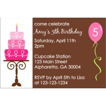 Birthday Cake Invitation
