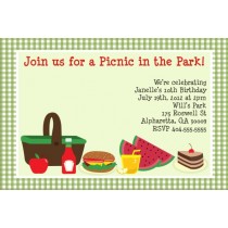 Picnic Invitation - Yummy Food