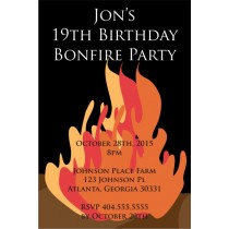 Bonfire party invitation