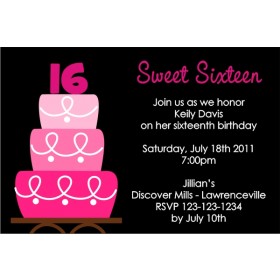 Sweet 16 (or any age) Birthday Invitation