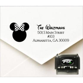 Minnie Mouse Inspired Personalized Self Inking Address Stamp