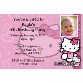 Hello Kitty Photo Invitations