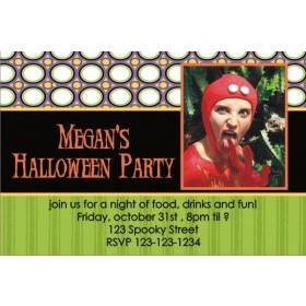 Halloween Party Photo Invitation