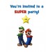 Super Mario Bros FREE Printable Birthday Party Invitation