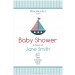 Nautical Baby Shower Sailboat Invitation