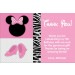 Pretty in Pink Mouse Thank You Card (Similar to Minnie Mouse)