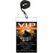 Nightclub DJ Dance Party VIP Pass Invitation w Lanyard - Orange